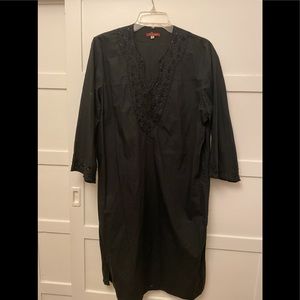 Black beaded tunic